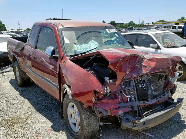 5TBBT44154S454749 - 2004 TOYOTA TUNDRA ACC BURGUNDY photo 1