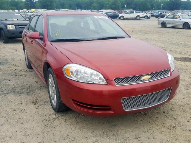 2G1WB5E31E1181540 - 2014 CHEVROLET IMPALA LIM RED photo 1