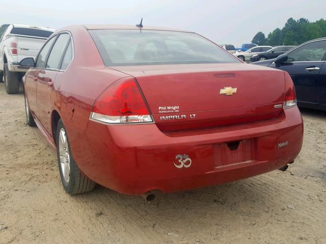 2G1WB5E31E1181540 - 2014 CHEVROLET IMPALA LIM RED photo 3