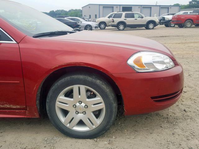 2G1WB5E31E1181540 - 2014 CHEVROLET IMPALA LIM RED photo 9