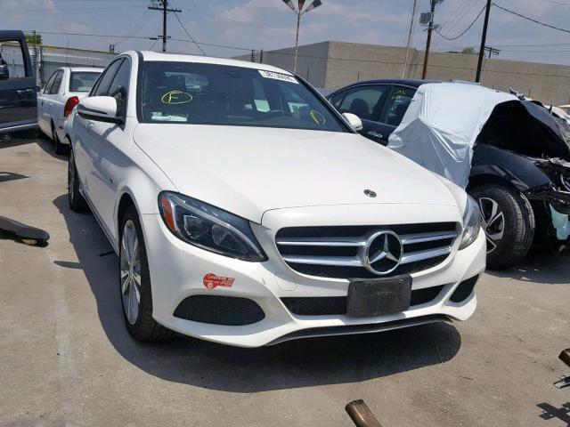 55SWF4HB8JU246107 - 2018 MERCEDES-BENZ C 350E WHITE photo 1