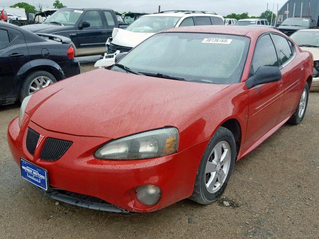 2G2WP552281118827 - 2008 PONTIAC GRAND PRIX RED photo 2
