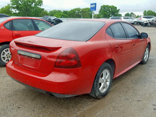 2G2WP552281118827 - 2008 PONTIAC GRAND PRIX RED photo 4