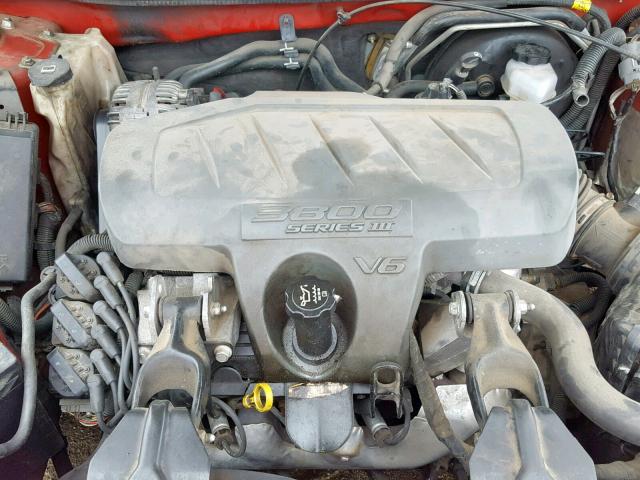 2G2WP552281118827 - 2008 PONTIAC GRAND PRIX RED photo 7