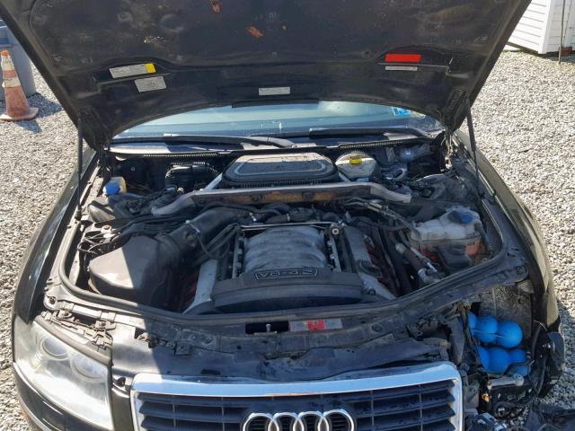 WAUML44E85N011566 - 2005 AUDI A8 L QUATT BLACK photo 7