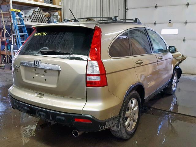 JHLRE48727C066014 - 2007 HONDA CR-V EXL GOLD photo 4