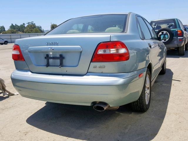 YV1VS29573F927390 - 2003 VOLVO S40 1.9T SILVER photo 4