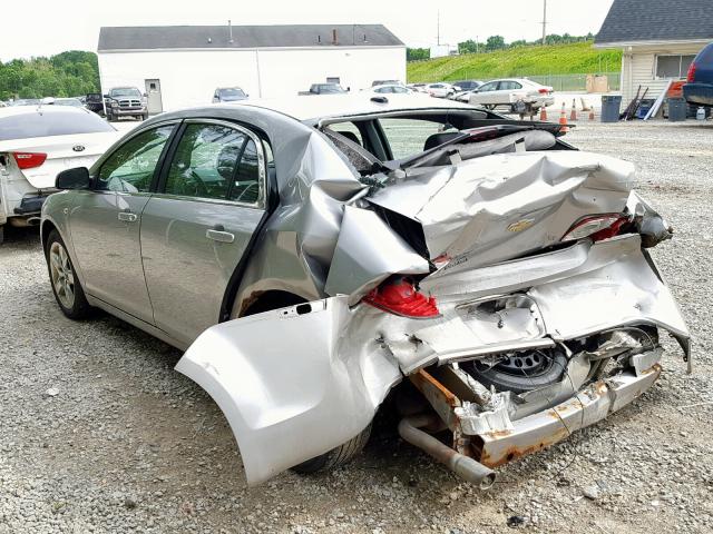 1G1ZH57B98F211798 - 2008 CHEVROLET MALIBU 1LT SILVER photo 3