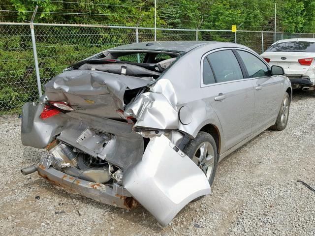 1G1ZH57B98F211798 - 2008 CHEVROLET MALIBU 1LT SILVER photo 4