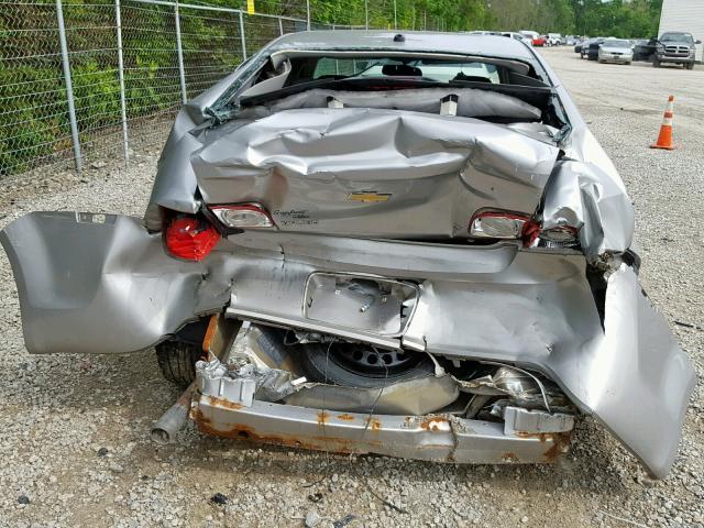 1G1ZH57B98F211798 - 2008 CHEVROLET MALIBU 1LT SILVER photo 9