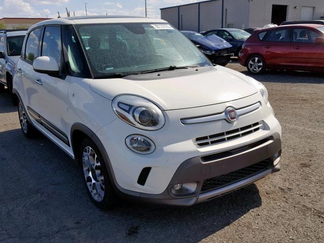 ZFBCFADH4EZ008125 - 2014 FIAT 500L TREKK WHITE photo 1