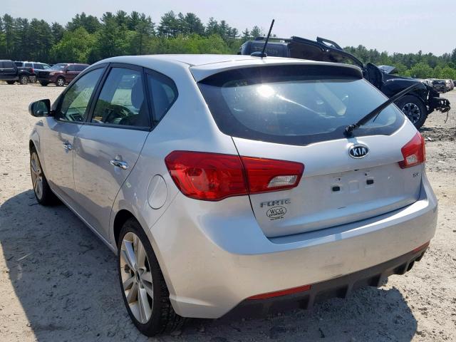 KNAFW5A33B5437783 - 2011 KIA FORTE SX SILVER photo 3