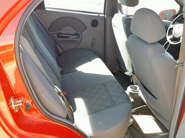 KL1TD52615B422250 - 2005 CHEVROLET AVEO BASE Qırmızı foto 6