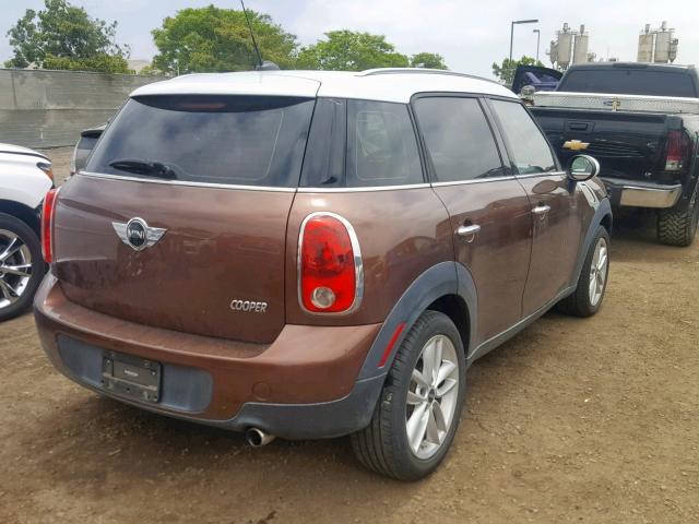 WMWZB3C50DWM07827 - 2013 MINI COOPER COU BROWN photo 4