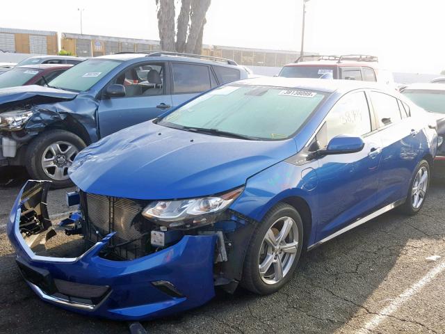 1G1RC6S50HU143621 - 2017 CHEVROLET VOLT LT BLUE photo 2