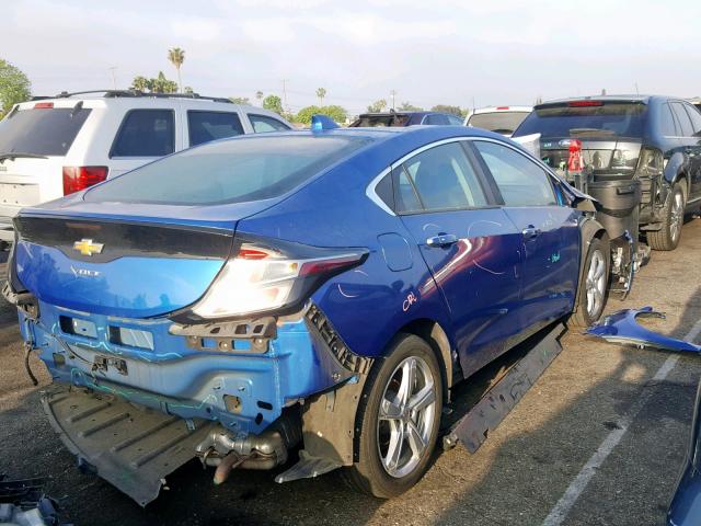 1G1RC6S50HU143621 - 2017 CHEVROLET VOLT LT BLUE photo 4