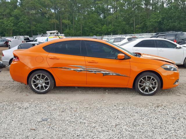 1C3CDFBB9ED669858 - 2014 DODGE DART SXT ORANGE photo 9