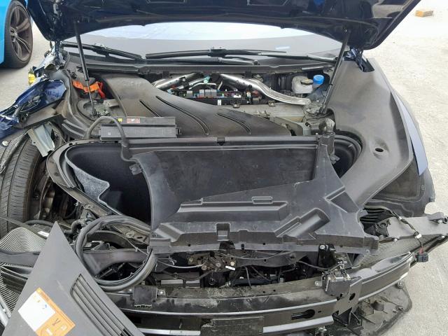 5YJSA1E10HF204257 - 2017 TESLA MODEL S أزرق صورة 7