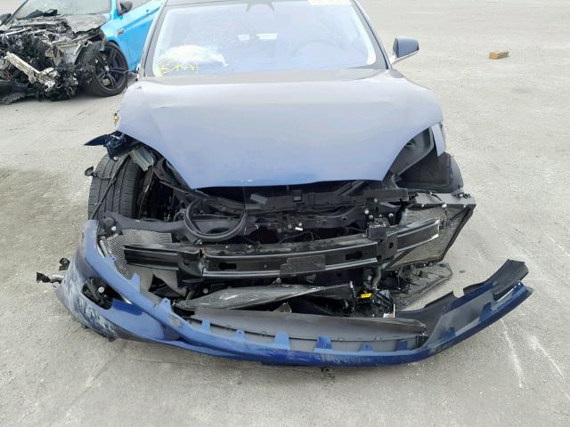 5YJSA1E10HF204257 - 2017 TESLA MODEL S أزرق صورة 9