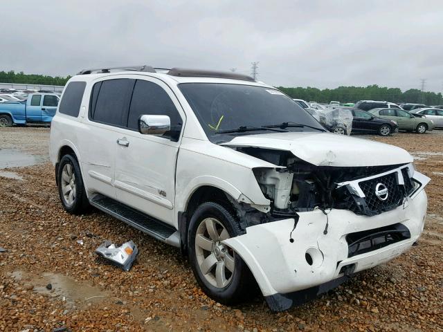 5N1BA08CX8N601480 - 2008 NISSAN ARMADA SE WHITE photo 1