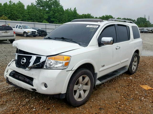 5N1BA08CX8N601480 - 2008 NISSAN ARMADA SE WHITE photo 2