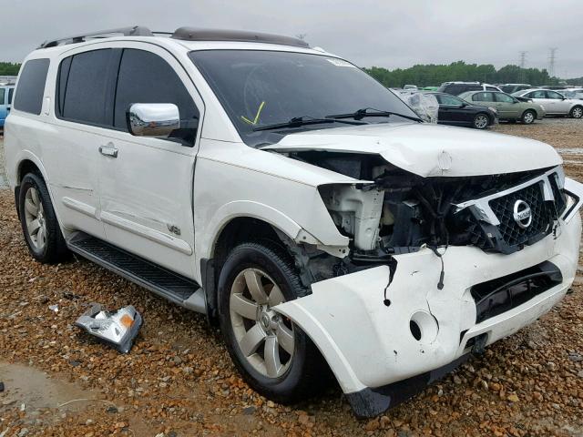 5N1BA08CX8N601480 - 2008 NISSAN ARMADA SE WHITE photo 9