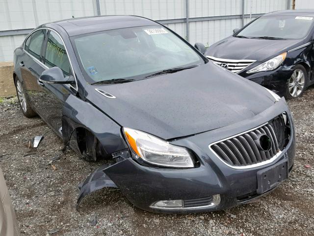 2G4GS5EV4D9172954 - 2013 BUICK REGAL PREM CHARCOAL photo 1