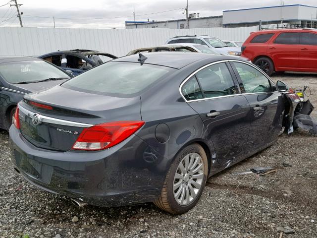 2G4GS5EV4D9172954 - 2013 BUICK REGAL PREM CHARCOAL photo 4