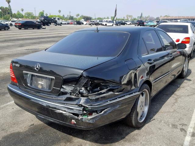 WDBNG75J54A421173 - 2004 MERCEDES-BENZ S 500 BLACK photo 4