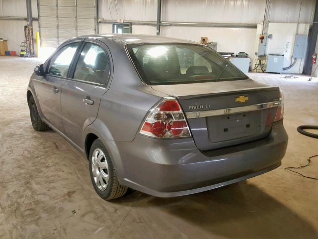 KL1TD5DE7BB231240 - 2011 CHEVROLET AVEO LS GRAY photo 3