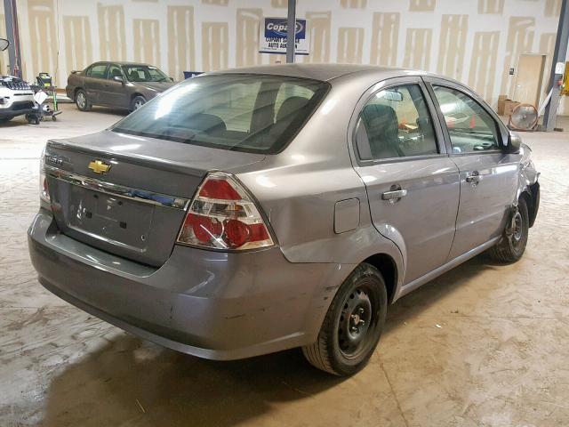 KL1TD5DE7BB231240 - 2011 CHEVROLET AVEO LS GRAY photo 4