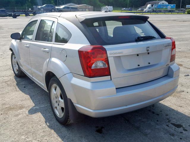 1B3HB48A99D179714 - 2009 DODGE CALIBER SX SILVER photo 3