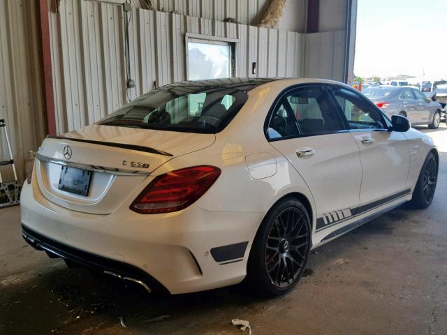 55SWF8HB6FU088719 - 2015 MERCEDES-BENZ C 63 AMG-S WHITE photo 4