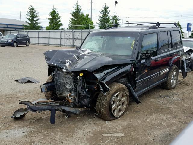 1J8HG58P37C679177 - 2007 JEEP COMMANDER BLACK photo 2
