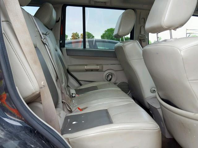 1J8HG58P37C679177 - 2007 JEEP COMMANDER BLACK photo 6