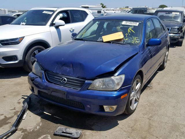 JTHBD182010028518 - 2001 LEXUS IS 300 BLUE photo 2