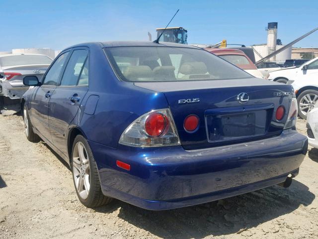 JTHBD182010028518 - 2001 LEXUS IS 300 BLUE photo 3