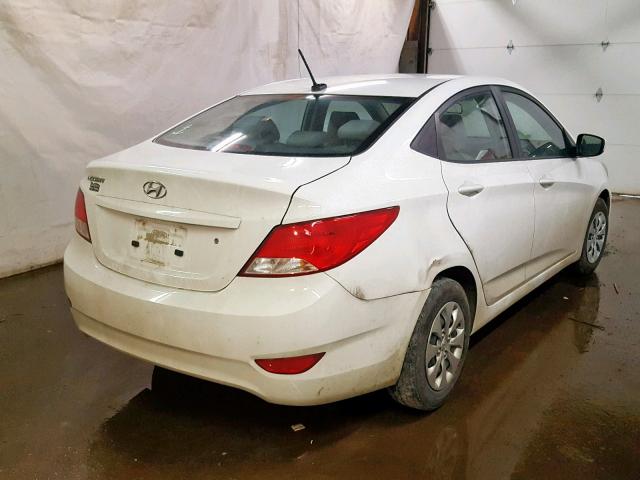 KMHCT4AE9HU306829 - 2017 HYUNDAI ACCENT SE WHITE photo 4