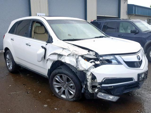 2HNYD2H65CH542202 - 2012 ACURA MDX ADVANC WHITE photo 1