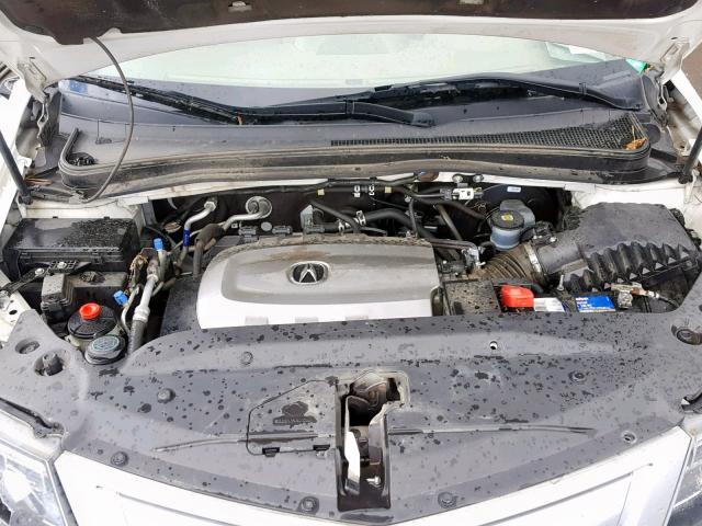 2HNYD2H65CH542202 - 2012 ACURA MDX ADVANC WHITE photo 7