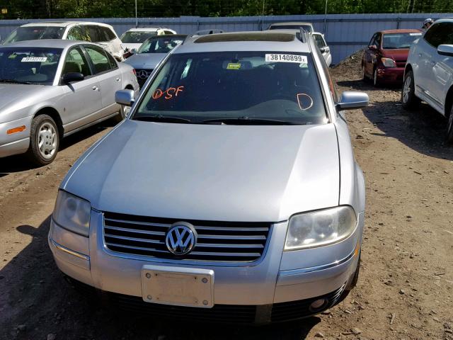 WVWYH63B83E072535 - 2003 VOLKSWAGEN PASSAT GLX SILVER photo 9