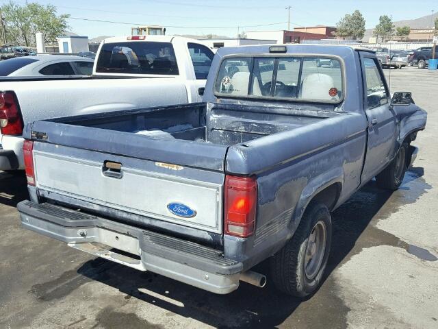 1FTCR10A0NUC34477 - 1992 FORD RANGER BLUE photo 4