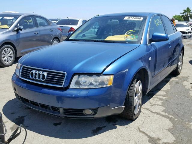 WAUJT68E74A075483 - 2004 AUDI A4 3.0 BLUE photo 2