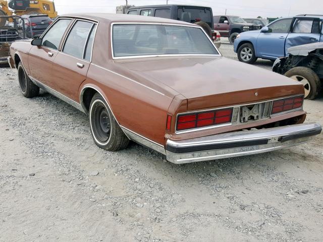 1G1BN51E7KB165424 - 1989 CHEVROLET CAPRICE CL BROWN photo 3