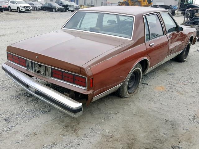 1G1BN51E7KB165424 - 1989 CHEVROLET CAPRICE CL BROWN photo 4