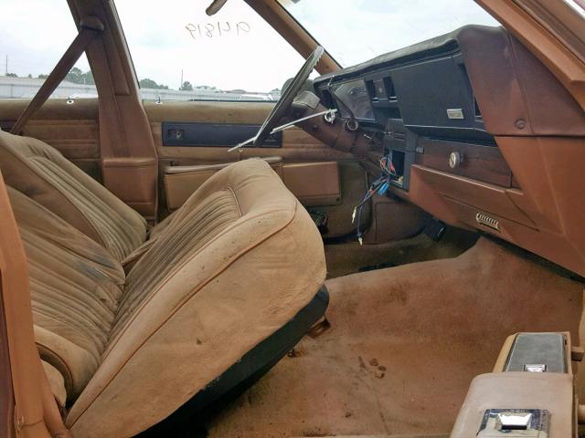 1G1BN51E7KB165424 - 1989 CHEVROLET CAPRICE CL BROWN photo 5