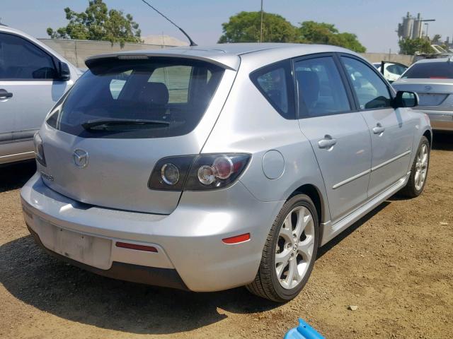 JM1BK344481785601 - 2008 MAZDA 3 HATCHBAC SILVER photo 4