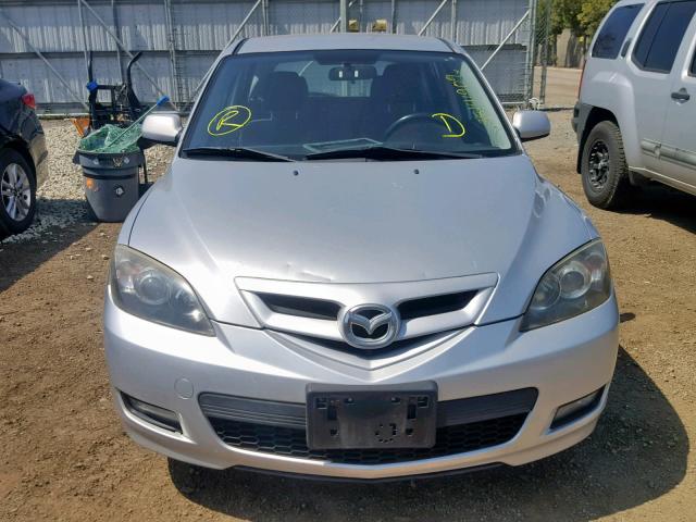 JM1BK344481785601 - 2008 MAZDA 3 HATCHBAC SILVER photo 9