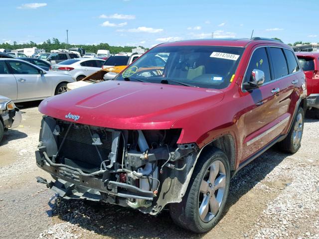 1C4RJEBT0CC362650 - 2012 JEEP GRAND CHER RED photo 2