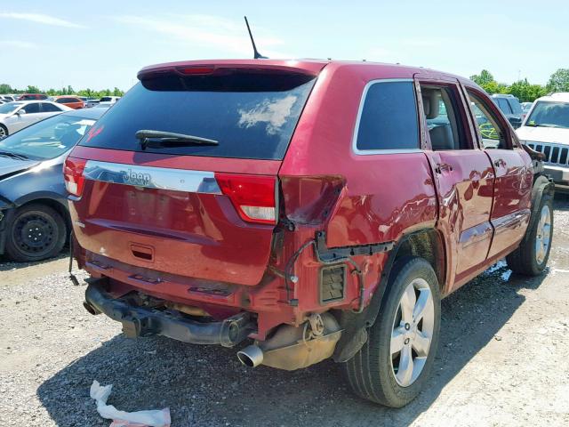 1C4RJEBT0CC362650 - 2012 JEEP GRAND CHER RED photo 4